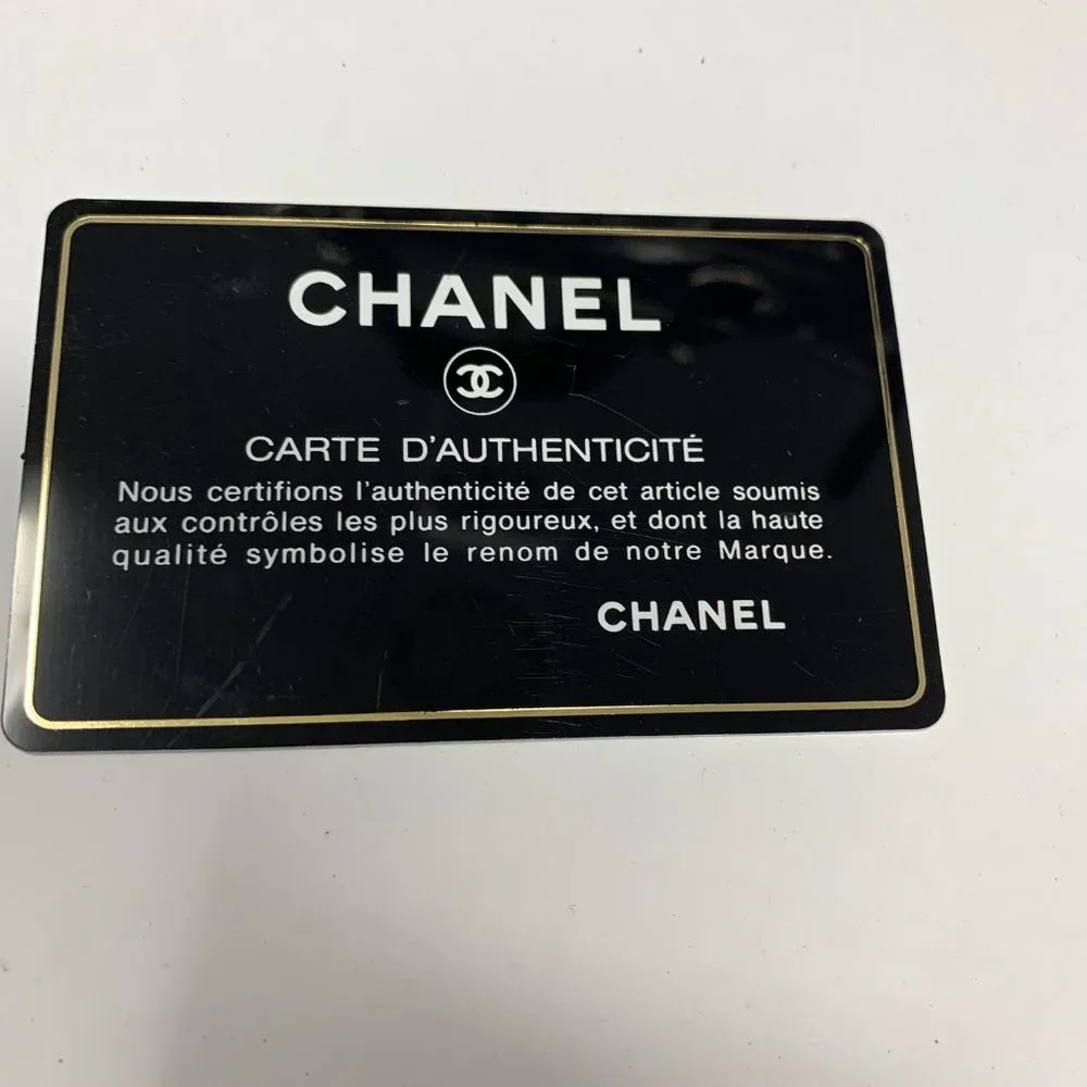 authentic CHANEL Paris Biarritz Black Lea…